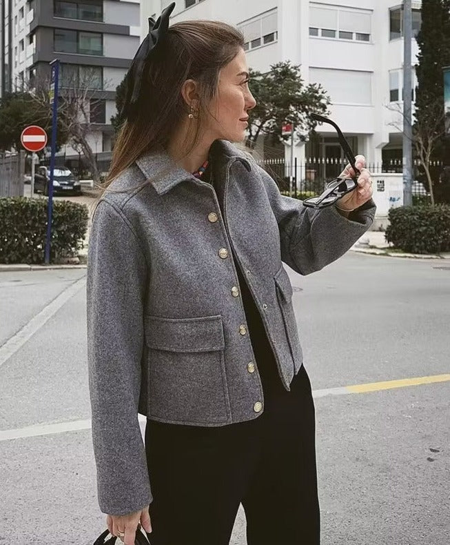 Veste élégante à boutons - pour femmes - Projet Paris - Chic et moderne - Isolation optimale - Confort et chaleur