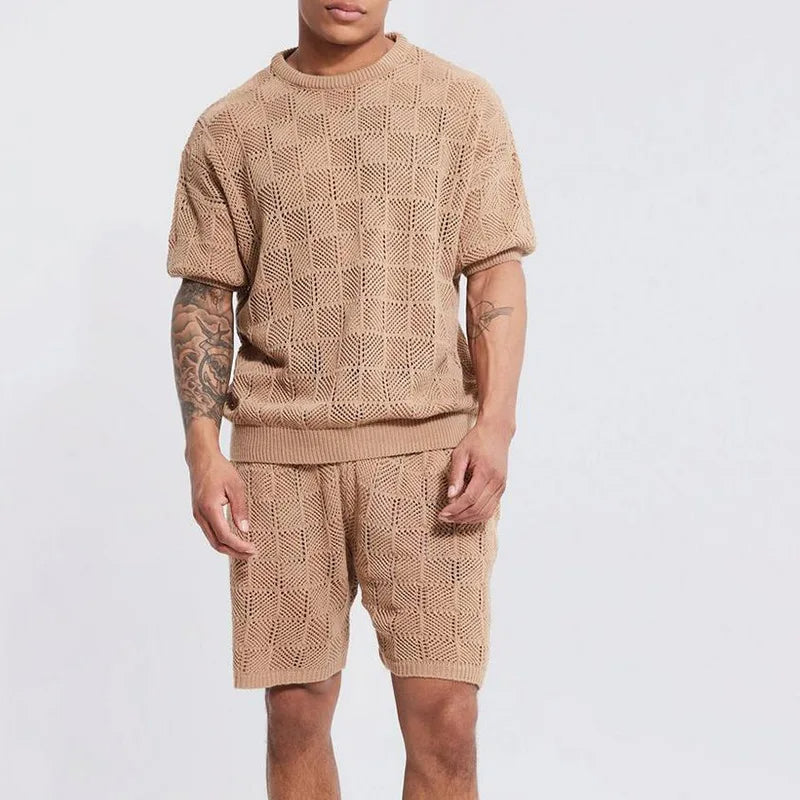 Ensemble tricoté homme – Léger et confortable – Projet Paris – Parfait pour un été stylé