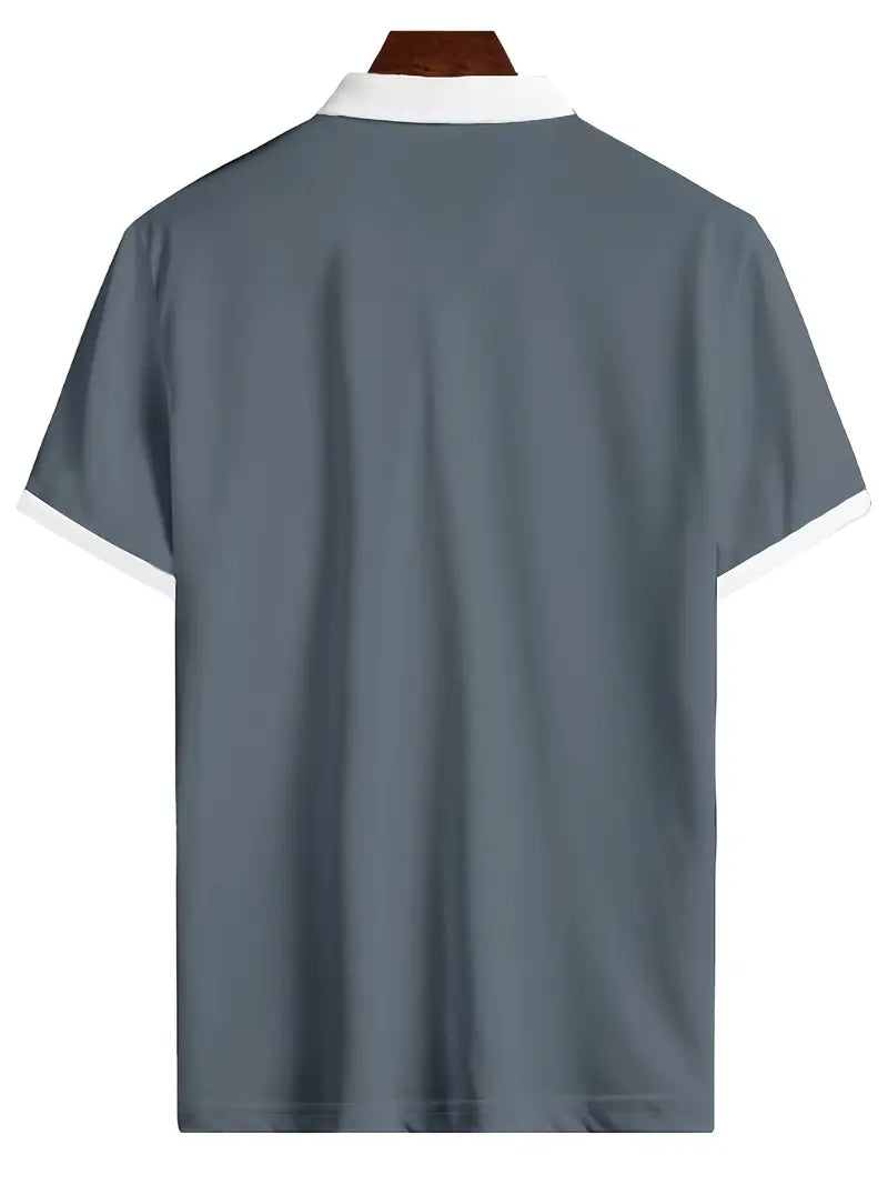 Chemise de golf Homme à col en V respirante - Projet Paris – Confort optimal sur le terrain