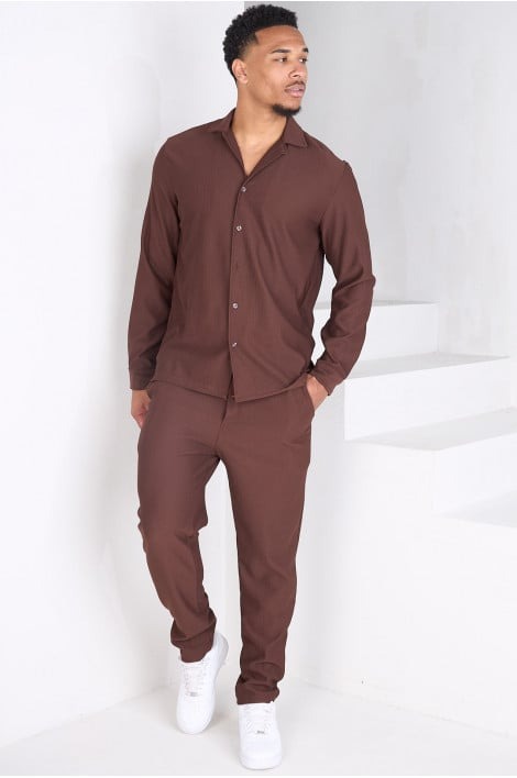 Ensemble 2 pièces chemise + pantalon - Projet Paris - Élégance décontractée