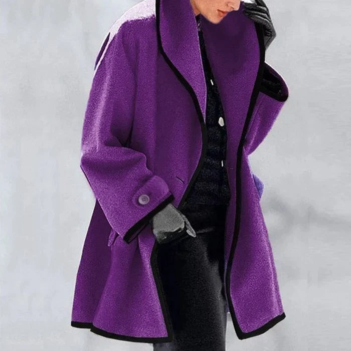 Manteau en laine - pour femme - Projet Paris - Élégant et chaud - Parfait pour les journées d'hiver - Idéal pour un look chic et intemporel