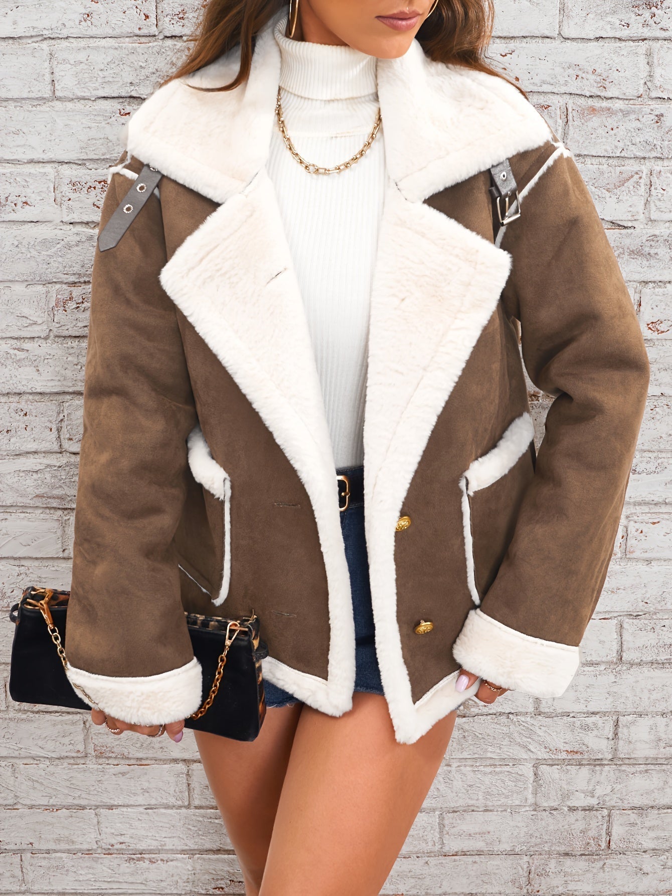 Veste Aviateur en Faux Shearling - Projet Paris - Style audacieux et chaleur authentique