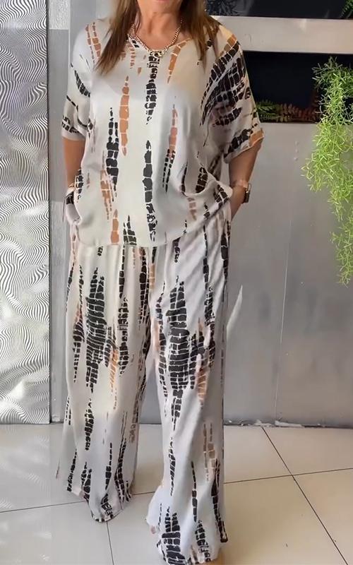 Ensemble Décontracté à Col Rond – Projet Paris – Confort et style – Look polyvalent