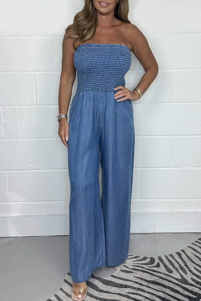 Jumpsuit en Denim Lavé – Projet Paris – Casual et Stylé – Parfait pour les Moments Décontractés