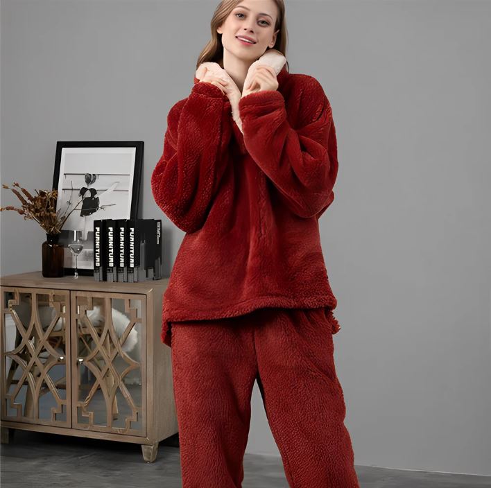 Ensemble pyjama en polaire cosy pour femmes - Projet Paris - Doux et confortable