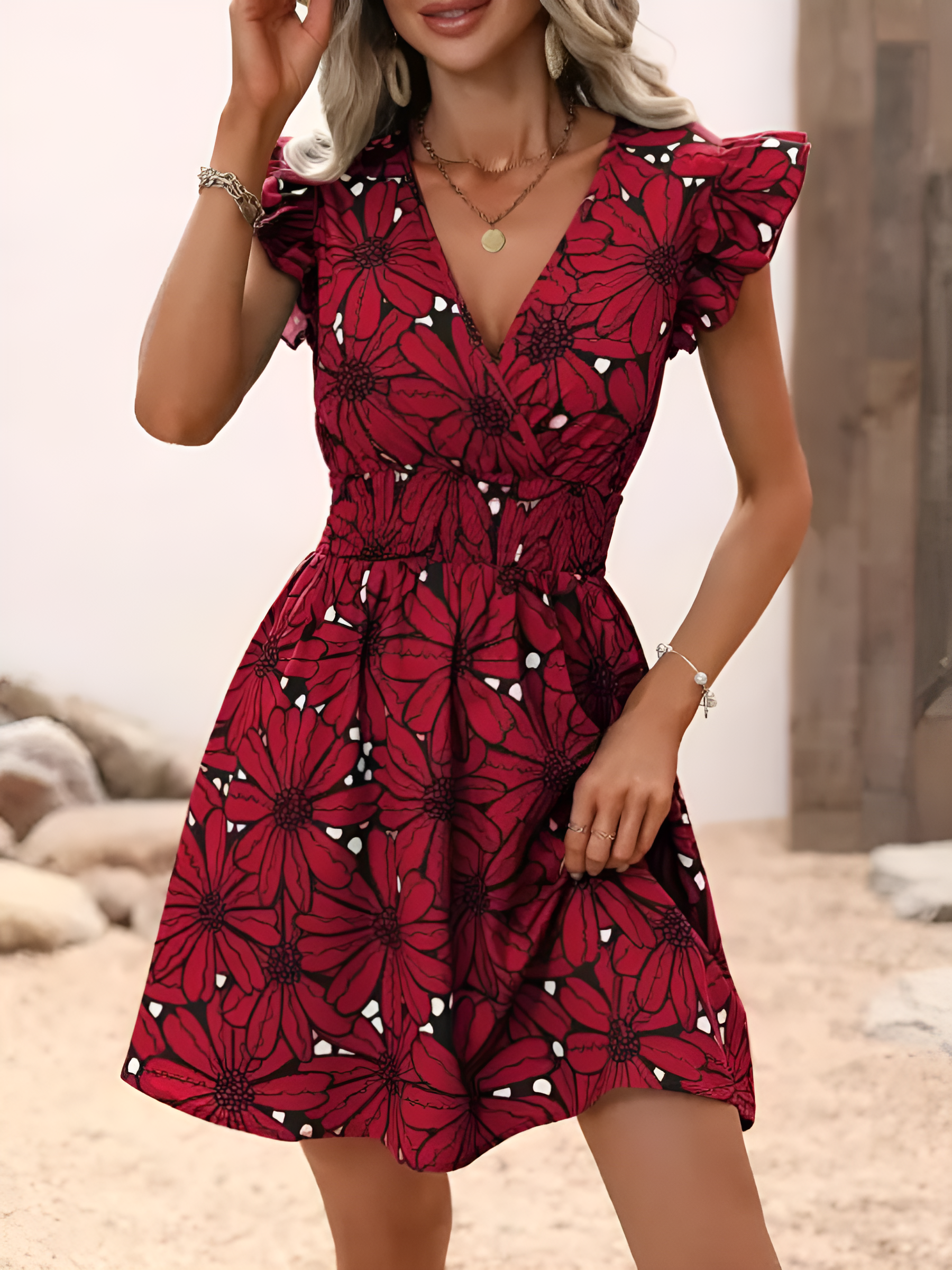 Robe d'été tendance - pour femme- Projet Paris - Style frais et élégant - Confort léger - Parfaite pour les journées ensoleillées