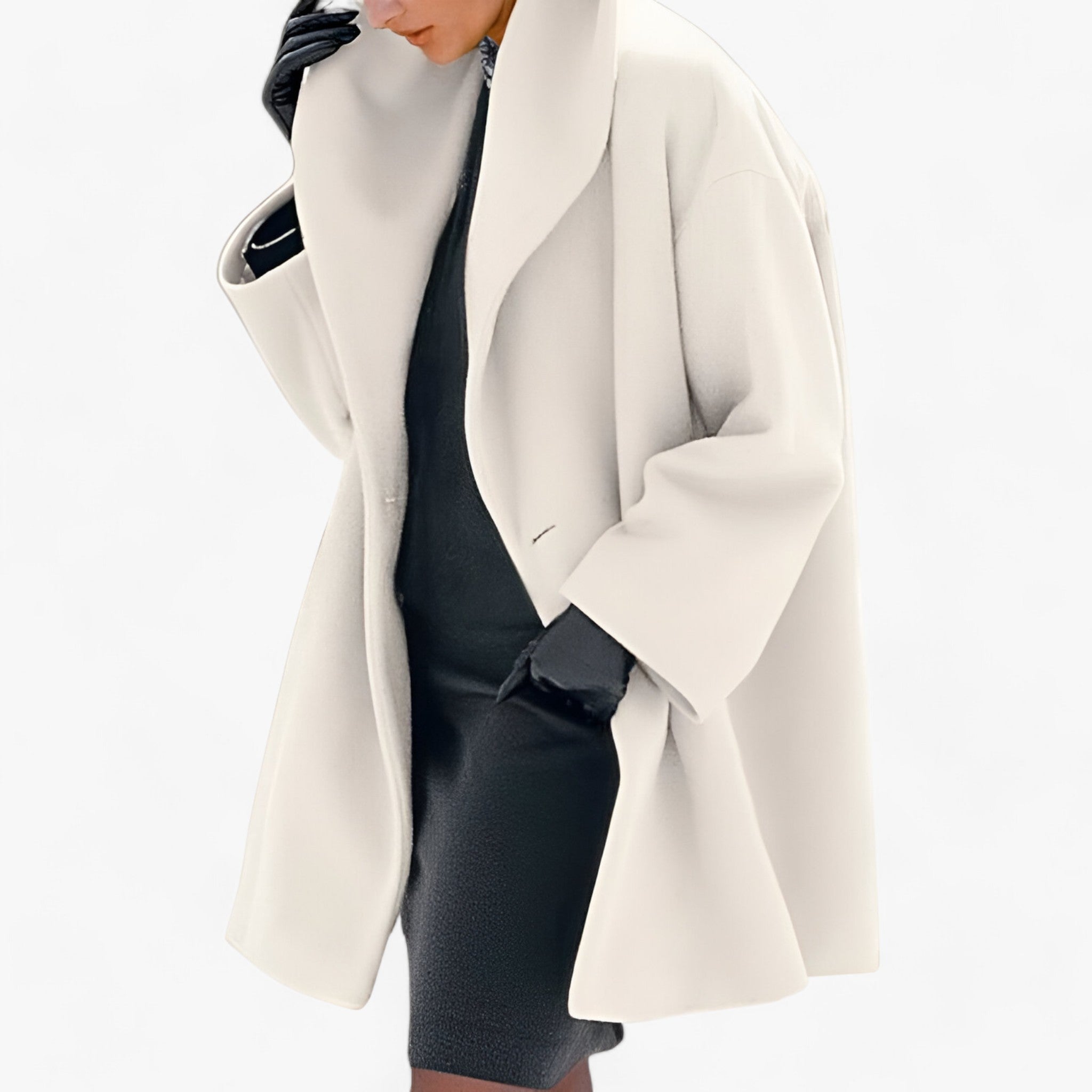 Trench-coat long en laine pour femmes - Chaleur durable et élégance - Projet Paris - Coupe longue