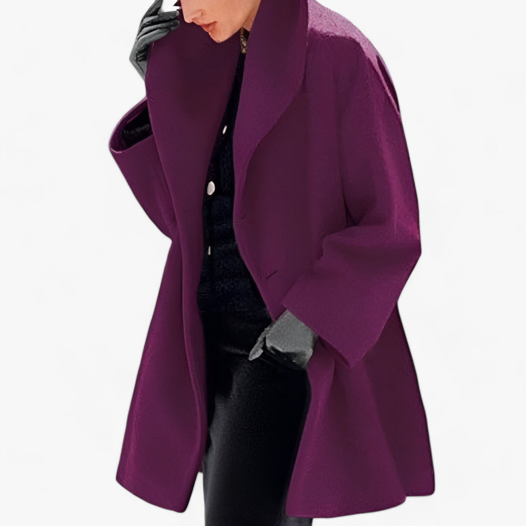 Trench-coat long en laine pour femmes - Chaleur durable et élégance - Projet Paris - Coupe longue