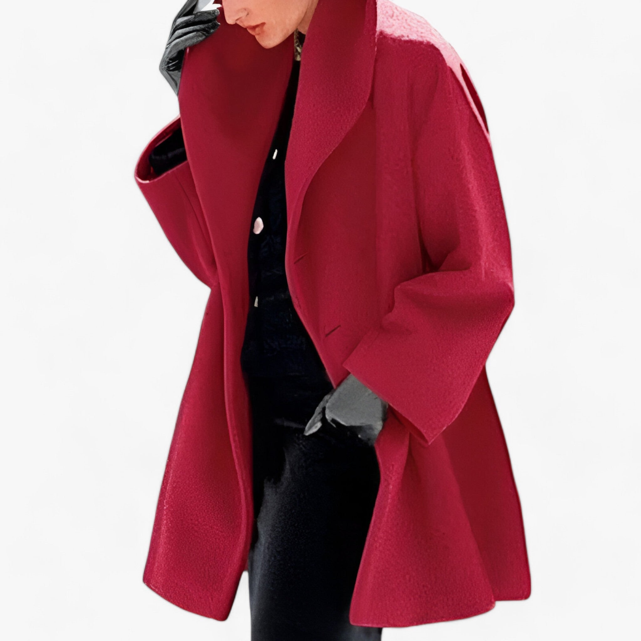 Trench-coat long en laine pour femmes - Chaleur durable et élégance - Projet Paris - Coupe longue