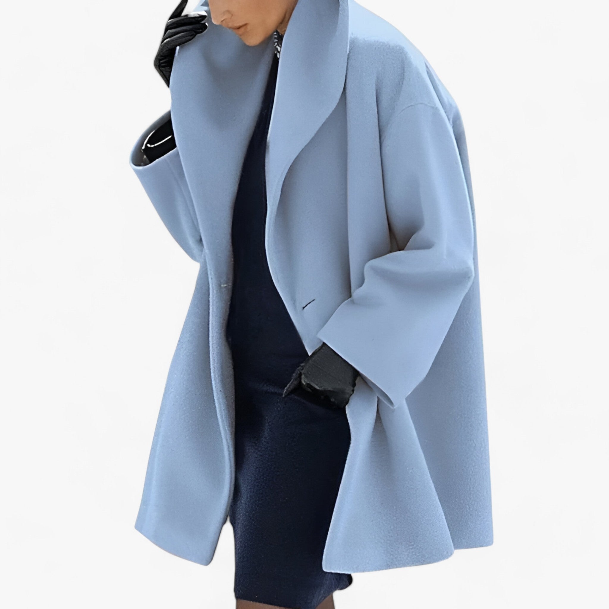 Trench-coat long en laine pour femmes - Chaleur durable et élégance - Projet Paris - Coupe longue