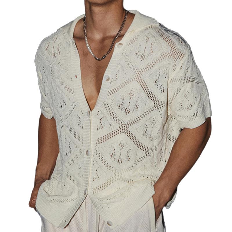 Haut Transparent pour Homme – Renz – Projet Paris – Style Audacieux et Léger pour l'Été