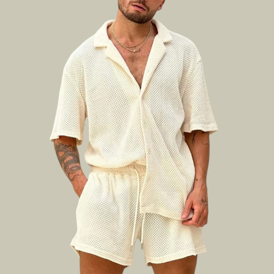 Ensemble en maille respirante pour homme – Lux & Classy – Confort ultime et allure élégante