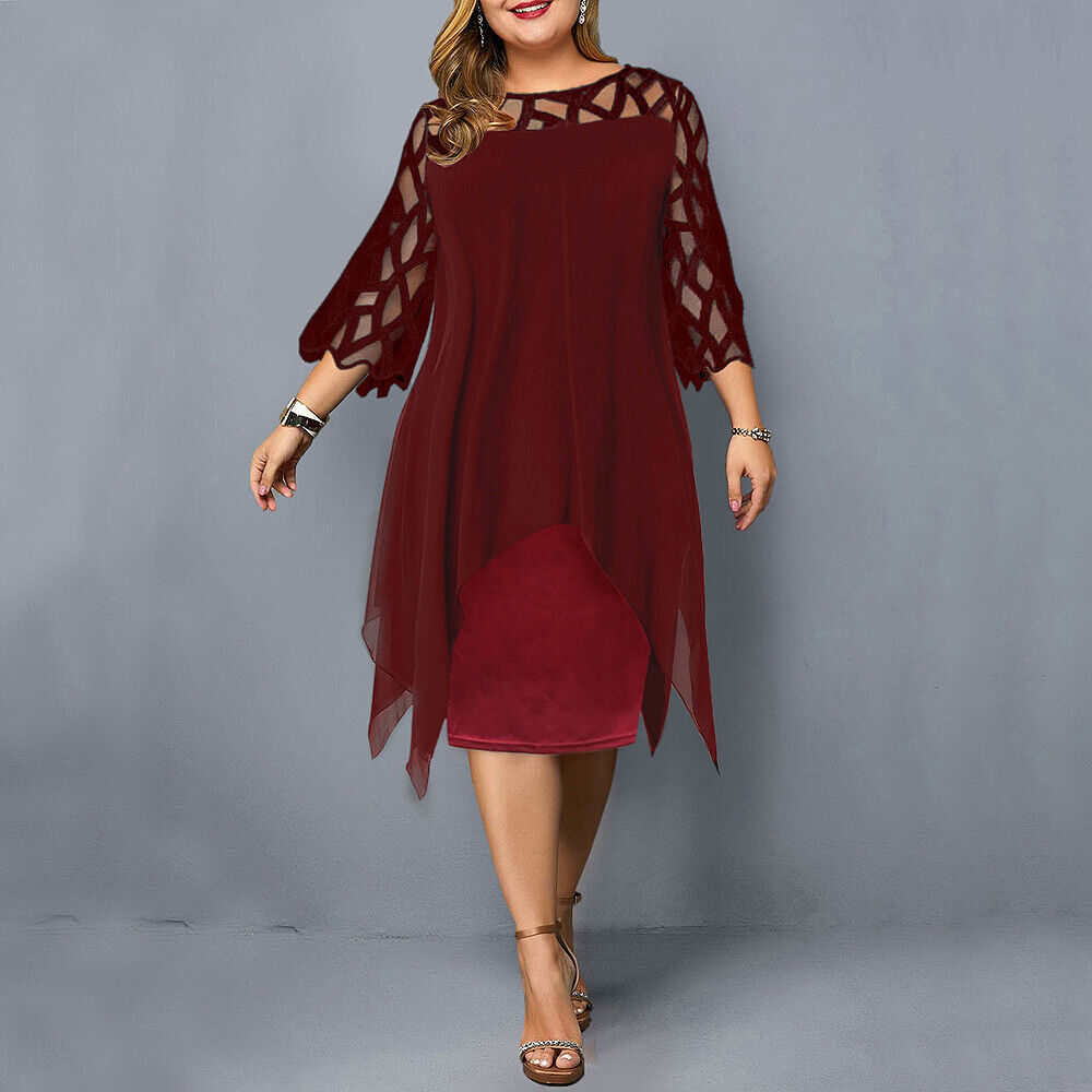 Robe midi élégante - Grande taille - Projet Paris - Parfaite pour toutes les occasions - Confort et style