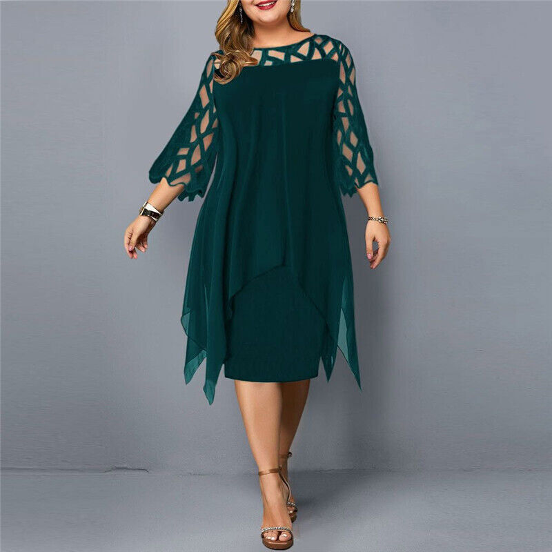 Robe midi élégante - Grande taille - Projet Paris - Parfaite pour toutes les occasions - Confort et style