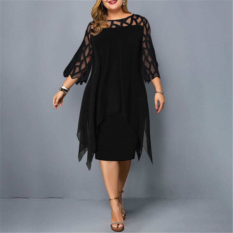 Robe midi élégante - Grande taille - Projet Paris - Parfaite pour toutes les occasions - Confort et style