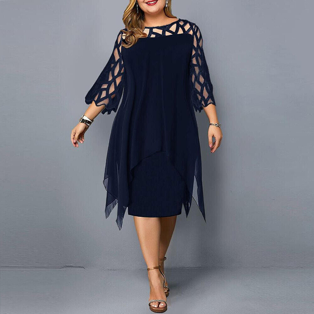 Robe midi élégante - Grande taille - Projet Paris - Parfaite pour toutes les occasions - Confort et style