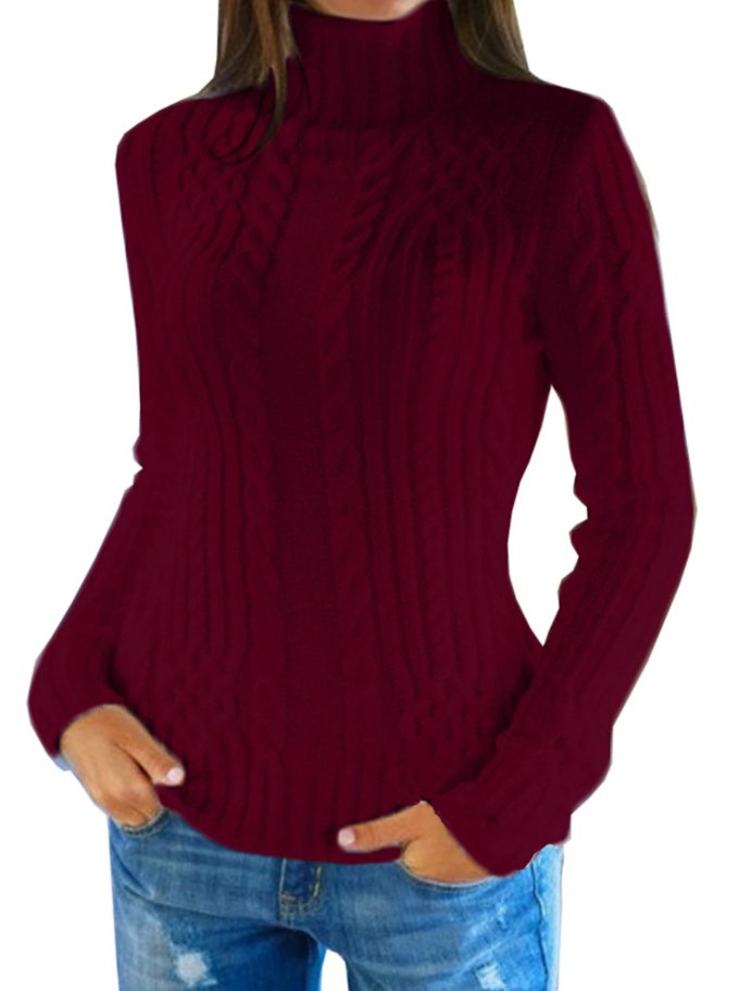 Pull Col Roulé en Tricot Câblé Blanc - Projet Paris - Élégance et chaleur pour l'hiver