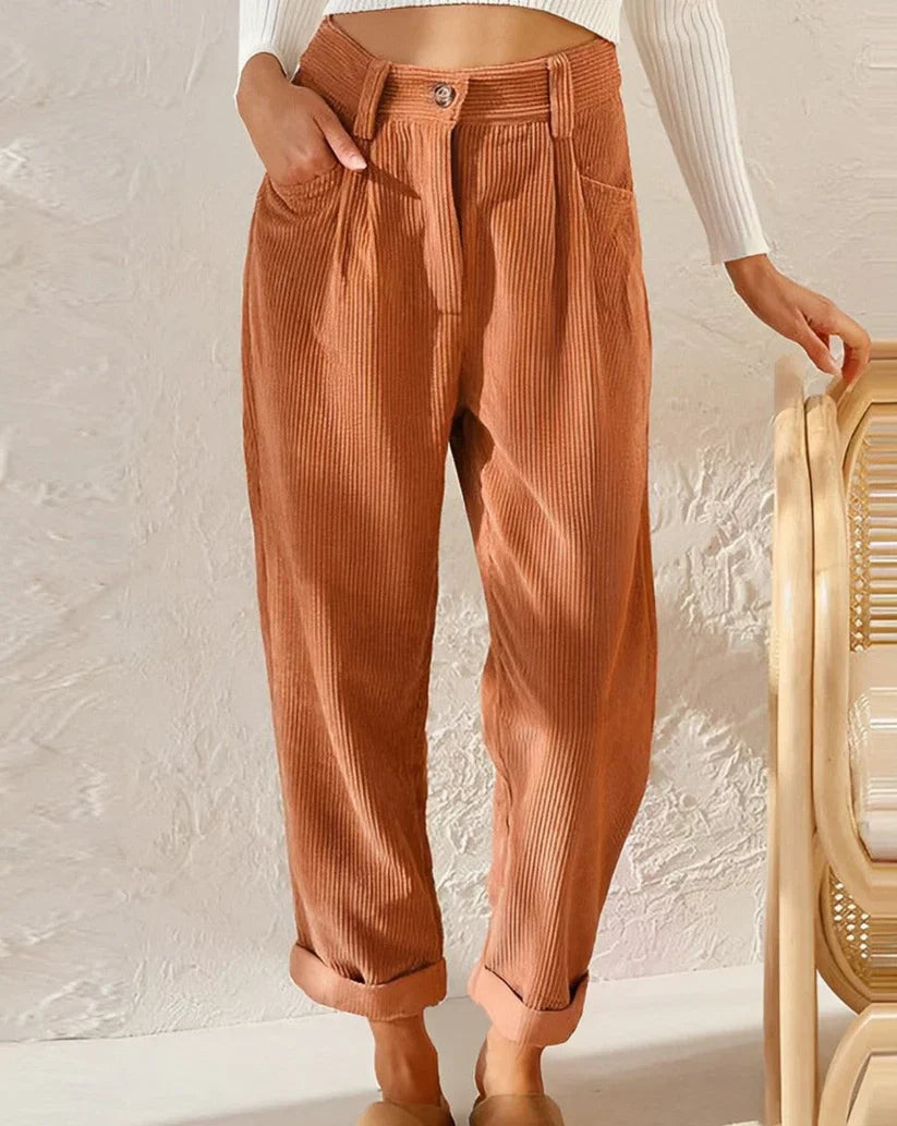 Pantalon droit taille haute pour femmes - Projet Paris - Coupe flatteuse et intemporelle